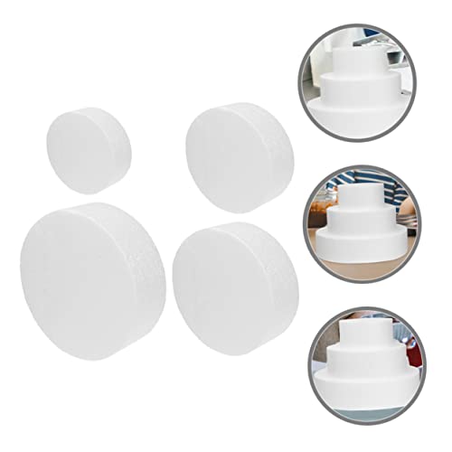 RORPOIR 4Pcs Cake Dummies for Decorating Foam Cake Model Set for Bakery Practice Reusable Cakes for Display and Arts Crafts Projects - Image 4