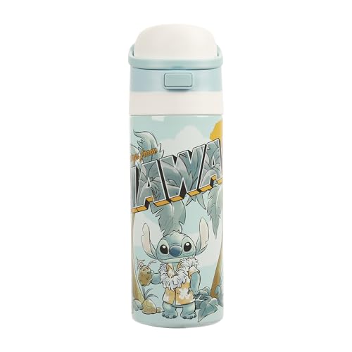 Image of Lilo & Stitch Hawaii Stitch Blue 24 Oz Stainless Steel Tumbler
