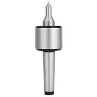 Fafeicy Mitlaufende Zentrierspitze und Angetriebene Reitstockspitze MT3 60° aus Kohlenstoffstahl für hochgenaues Drehen - Drehmaschine Ersatzteile