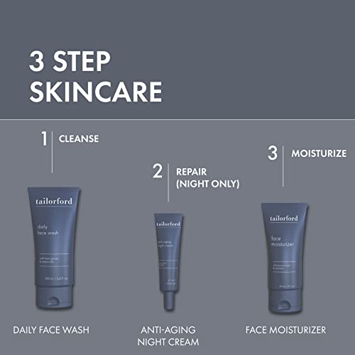 Tailorford Face Wash For Men And Women, Hydrating Gel Facial Cleanser With Niacinamide (B3) And Beta Glucan, Fragrance-Free, All Skin Types, Unisex, Soap Free, Alcohol Free, 8.0 Fl Oz #TOP1