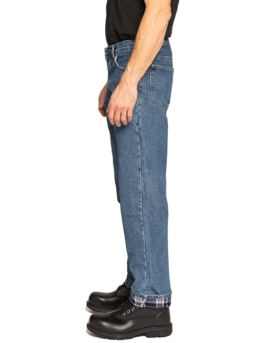 Full Blue Men's 5 Pocket Flannel Lined Jeans2