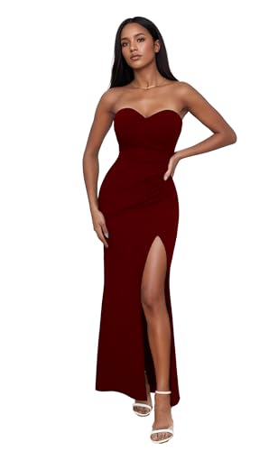 Image of LightlyKiss Women's Bodycon Wedding Guest Dress Formal Cocktail Party Evening Gown