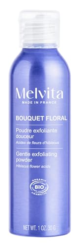 Melvita - Polvere Esfoliante Delicata - Bouquet Floreale - Incarnato Luminoso, Estratti di Fiori - Per Tutti i Tipi di Pelle - 30 g