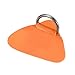 X AUTOHAUX 4pcs Boat Kayak D Ring Buckle Patch PVC Stainless Steel Triangle Shape D Ring Pad for Inflatable Boat Kayak Canoe Deck Orange