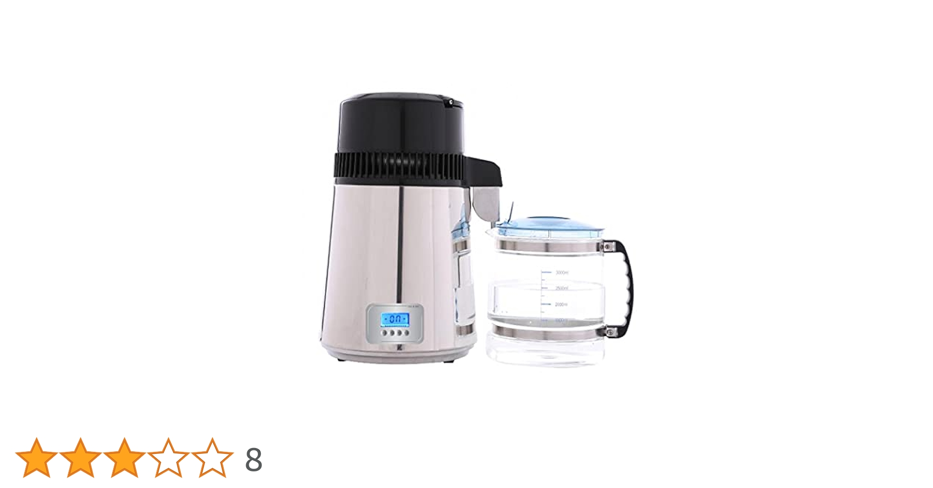 Amazon | Shilanmei 蒸留水器 ガラス容器 4L 純水蒸留器 304