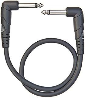 D'Addario Guitar Cable - Patch Cable - Pedalboard Cable - Mono - 1/4 Inch Male to 1/4 Inch Male - 3 Feet/0.91 Meters - Straight Ends - 1 Pack
