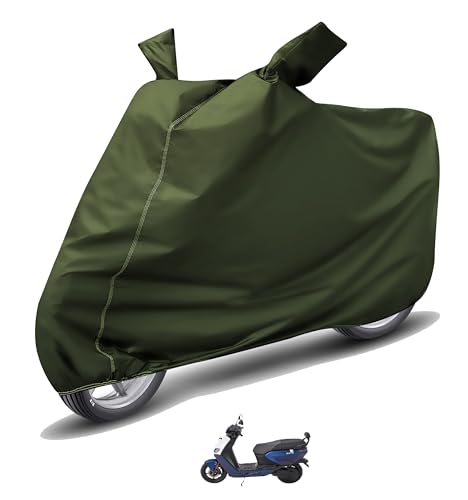 Image of Auto Hub Waterproof Scooty Cover Compatible with Ather Rizta Dustproof, UV Protection Two Wheeler Scooty Ather Rizta Cover - Green
