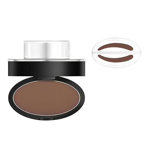 BrowPro Eyebrow Stamp (Official) Simone Powder Seal - Natural Eyebrow Color Rounded Stamp - Waterproof and Long-Lasting Shape Powder - Light Brown