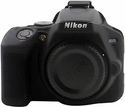 Silicone Protective Camera Case Cover for Nikon D3500 Camera Protective Rubber Case (Black)-image-47