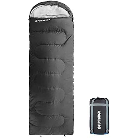 FUNDANGO Schlafsack 3-4 Jahreszeiten Deckenschlafsack Leichtgewicht Warm und Wasserdicht Erwachsene & Kinder Cover