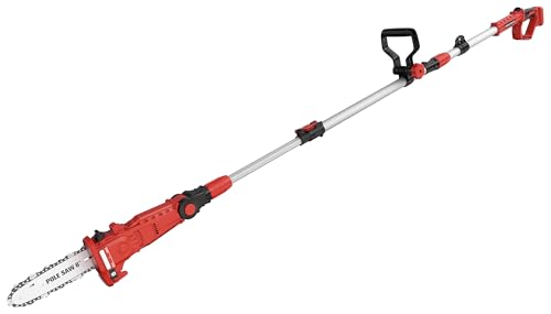 Cordless Pole Saw (NO BATTERY) Compatible with Milwaukee18V Battery 8 Inch Electric Pole Saw with Extension Pole 14.9FT Pole Saws for Tree Trimming 17FT/S Cutting speed Auto Lubrication System