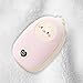 KiBcsLic Electric Hand Warmer 3 Temperature Settings Adjustable Ntc Constant Temperature for Cold Winter Festival Trip, Light Pink