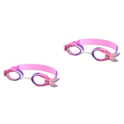 Goggles de natation rose sirène pour la plage et la piscine en famille