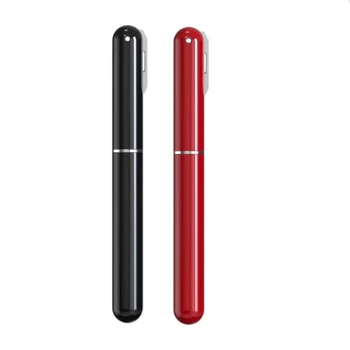 Geroosaty Apribottiglie di vino con pompa ad aria, cavatappi portatile in plastica, sicuro apribottiglie pneumatico, ago, rosso + nero