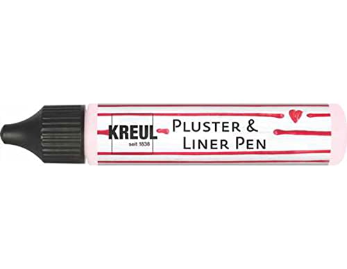 KREUL Pintura PUFFY pen y contornos PLUSTER & LINER PEN efecto 3D Rosado 29ml.