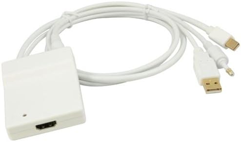 High Grade - Mini DisplayPort + TOSLINK Digital Audio to HDMI (v1.3b) adapter cable โ Works Unibody MacBook, MacBook Pro, iMac, Mac Mini etc. - ZERO LOSS Full HD performance Product