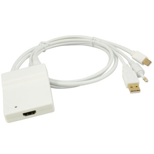 High Grade - Mini DisplayPort + TOSLINK Digital Audio to HDMI (v1.3b) adapter cable – Works Unibody MacBook, MacBook Pro, iMac, Mac Mini etc. - ZERO LOSS Full HD performance Product