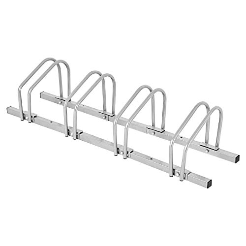 GOPLUS Râtelier Familial pour Vélo, Support de Vélo avec 4/5/6 Places de Rangement pour Parc et Magasins, Porte-Vélos Idéal pour VTT, Vélo Enfant, Vélo...