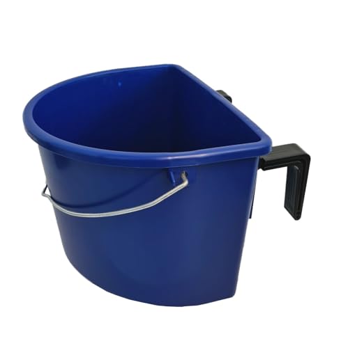 NETPROSHOP Stabiler Turniertrog Diana mit Deckel für Pferde - ideal für Turnierbox und Anhänger 34 × 25,5 × Höhe 24 cm, Farbe:Dunkelblau