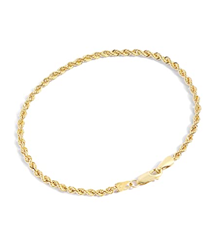 Pulsera cadena con baño de oro 14K para hombre y mujer miniatura 1