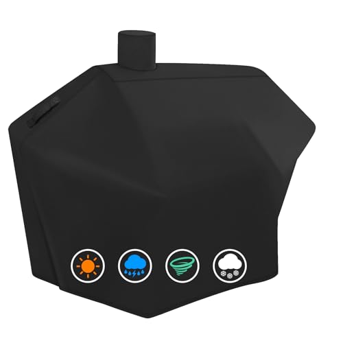 ZBXFCSH Heavy Duty Grill Cover Fit Dyna-Glo DGN486DNC-D DGN486SNC-D DGN576DNC-D DGN576SNC-D Premium Large Charcoal Grill Cover Black