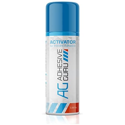 Adhesive Guru CA Glue Accelerator Spray (3.38 fl oz) Aerosol Activator for Super Glues - It is not a Glue by Itself - 1 Pack Cover