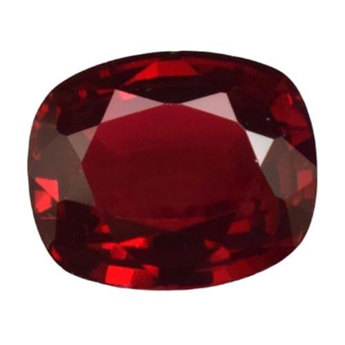 Grenat naturel de haute qualité taillé en coussin 11,09mm pour joaillerie fine