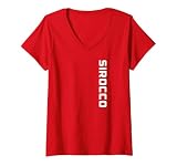 Womens Red Sirocco V-Neck T-Shirt