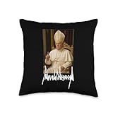 Pope Trump Funny American President Trump Vatican Pope Throw Pillow