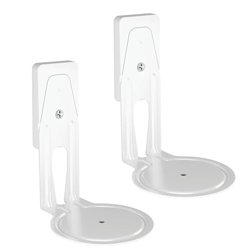 Sanus Fixed Speaker Wall Mount for Sonos Era 100™ - Low Profile Speaker Mount with Easy 3-Step Install & Included Hardware - White Set of 2 Mounts
