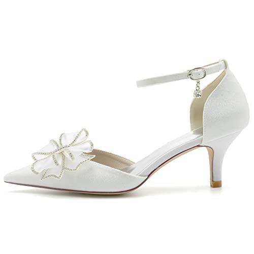 Chaussures de mariage pour femme escarpins blancs pointure 39 EU - 2