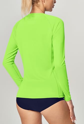 Image of IUGA Rash Guard for Women UPF 50+ SPF UV Protection Long Sleeve Workout Tops with Pockets Dry Fit Hiking Swim Shirt