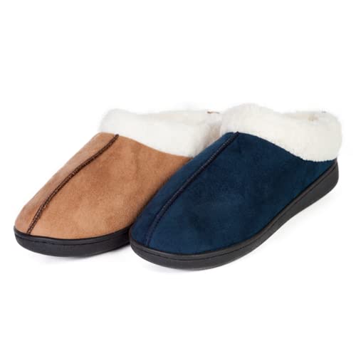 Zapatillas para Andar por casa Confort Gel Premium, con Gel y Relax. Unisex, ayudan a Mejorar tu Salud. (XL, Azul) (L, Beige)
