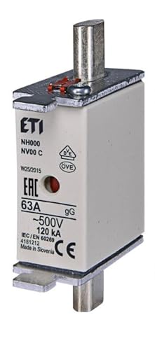 ETI NH NH000-63A Detector combinado de fusíveis (500 V, NH000-63A)