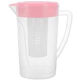 MOKKHNB Jarra infusora de agua con tapa - 2 L/67.6 oz/2.11 qt Jarra de plástico para bebidas, ideal para el refrigerador,...