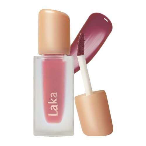 Laka Fruity Glam Tint | Glowing Korean Lip Tint with Hydrating Lightweight Texture | Buildable Color, Non-Sticky High Shine Gloss | K-Beauty Korean Makeup | #148 Acai, 0.15oz