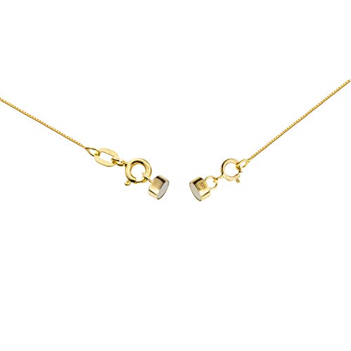 14K Yellow Gold Magnetic Clasp Converter Round with Spring Ring | 15.8 mm x 4.5 mm | for Small Necklace or Bracelet | 1 Clasp3