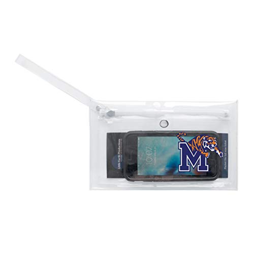Image of Littlearth - LIWXY NCAA Memphis Tigers Unisex Ncaancaa Ticket Wristlet, Clear, 9 inch by 5.25 inch
