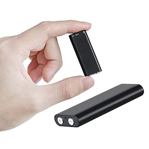 Spy Audio Recorder, 4K Audio Recorder, Small Hidden Mini Voice Audio Hidden | 94 Hours Lasting Battery | 20 Hours Recording | Date & Time Stamp | Crystal Clear Digital Recording (Zed Black)