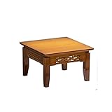 MUYUANSU Mesas Laterales, Mesas De Madera De Madera Pantalla De Plantas Altas Soportes De Maceta con Estantes, Mesas De Esquina Baja para Espacios Pequeños(Size:31 * 31 * 20CM)