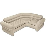 LWH Sofá Inflable,sofá de Esquina,(257X203X76CM),Resistente al Desgaste,Antideslizante,fácil de Transportar,(Carga 300KG)