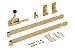 Produktbild Connex Torbeschlag-Set 6-teilig - Ladenband 500 mm Länge - Kloben & Gartentorfalle - gelb verzinkt / Beschlag-Sortiment / Gartentor-Set / Doppeltor-Beschlag / Pforten-Montage / DY2900500