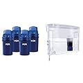 PUR Water Pitcher Replacement Filter (Pack of 4) and PUR PLUS Large Filtered Water Dispenser, 30 Cup