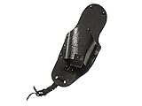 Holster Up Black Leather Drink Holster. Portable Can or Bottle Carrier with ID Holder and Credit Card Pocket.