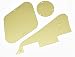 Dopro Gold Mirror LP Pickguard Back Control Plate Switch Cavity Covers for Epiphone Les Paul