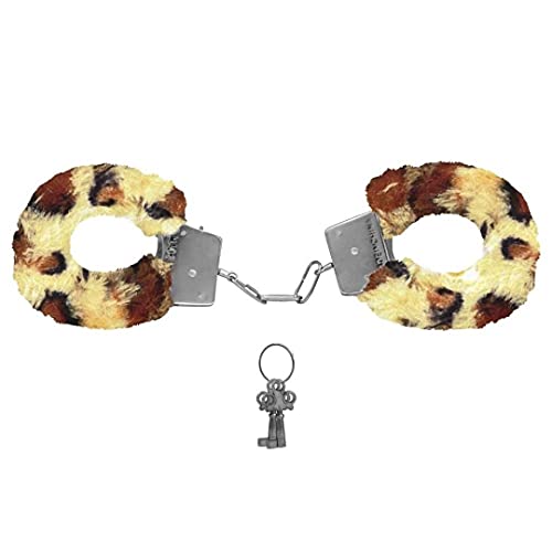 Algemas De Metal Com Pelucia Miss Collection Onca