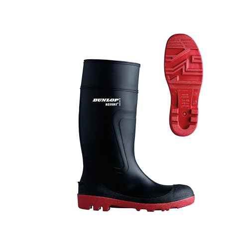 BeeSwift (BEESQ) DUNLOP ACIFORT WARWICK WELLY H812511 BLACK/RED Size 9 UK D886409