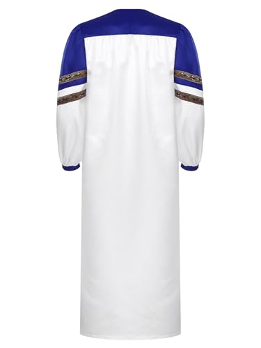 iiniim Unisex Classic Choir Robes Adult Clergy Church Pastor Pulpit Robes Long Sleeve Color Block Judge Robe2