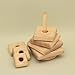 Free Shipping Natural Handmade Educational Cubes, PY51 Wooden Stacking Stacker Pyramid Montessori and Waldorf Inspired Lotes Toys Baby Gift with 7 Parts