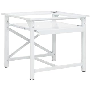 vidaXL Socle pour Machine à Laver Étagère Coulissante Blanc Base de Lave-linge